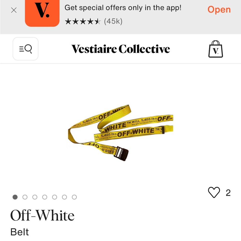 Off white belt